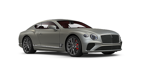 Bentley Katowice Bentley GT Speed coupe in Extreme Silver paint front 34