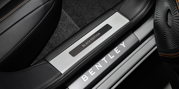 Bentley Katowice Bentley Flying Spur Black Edition sedan limited edition treadplate featuring Black Edition wording with Beluga black hide